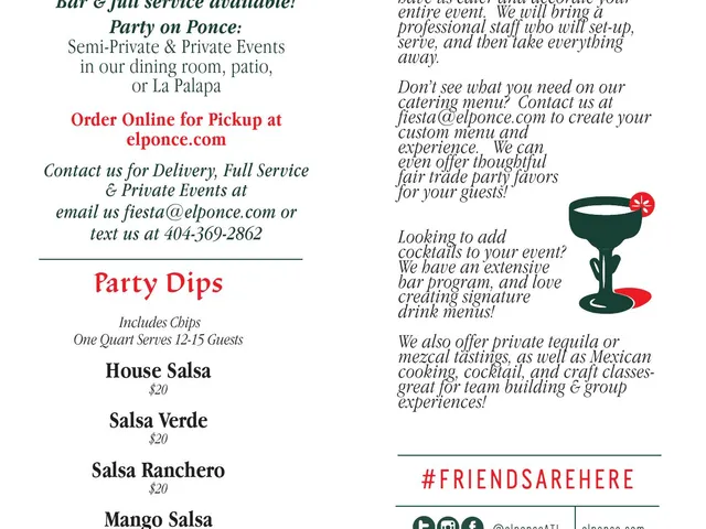 El Ponce catering menu page 2 of 4