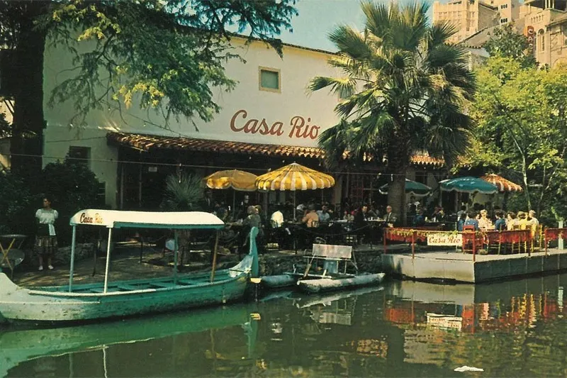 Historic photo of Casa Rio on the San Antonio River Walk
